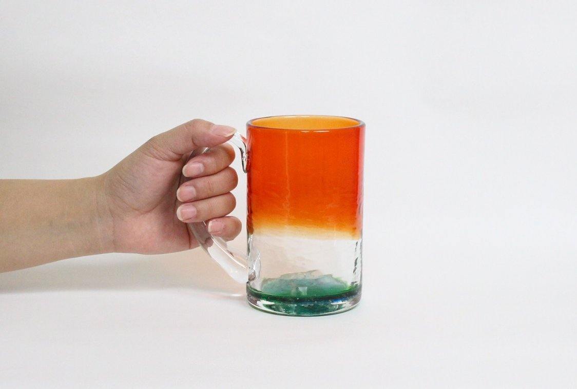 残波の夕日（ジョッキ） - RYUKYU GLASS WORKS 海風